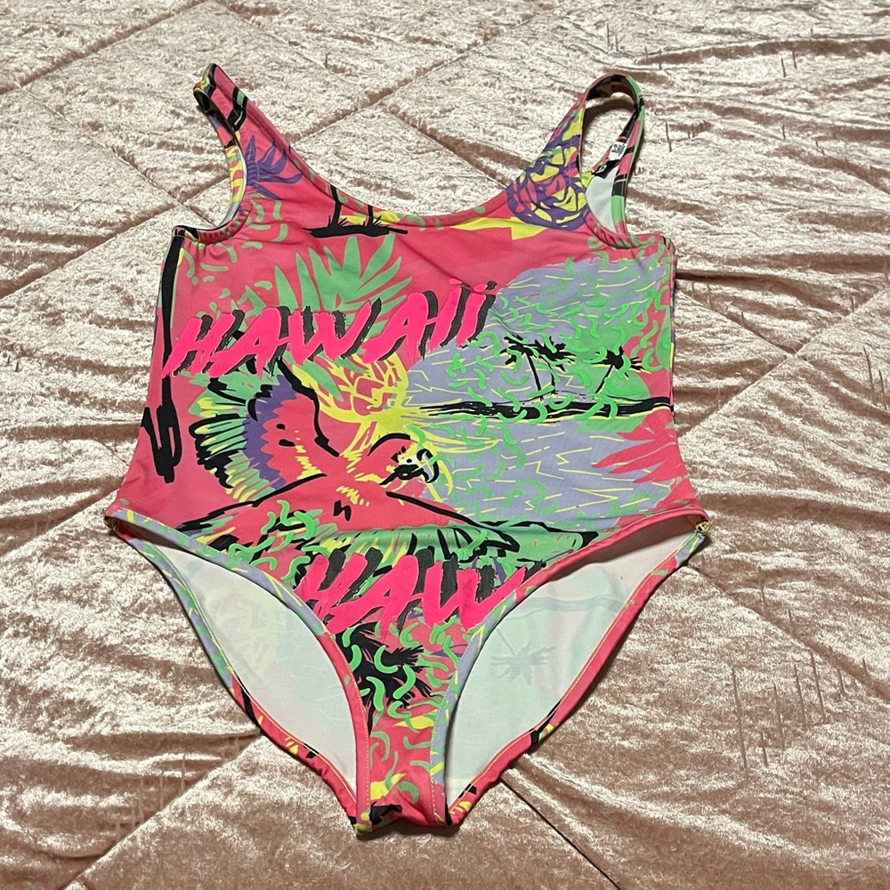 BDG Vibrant Tropical Print Swim One Piece